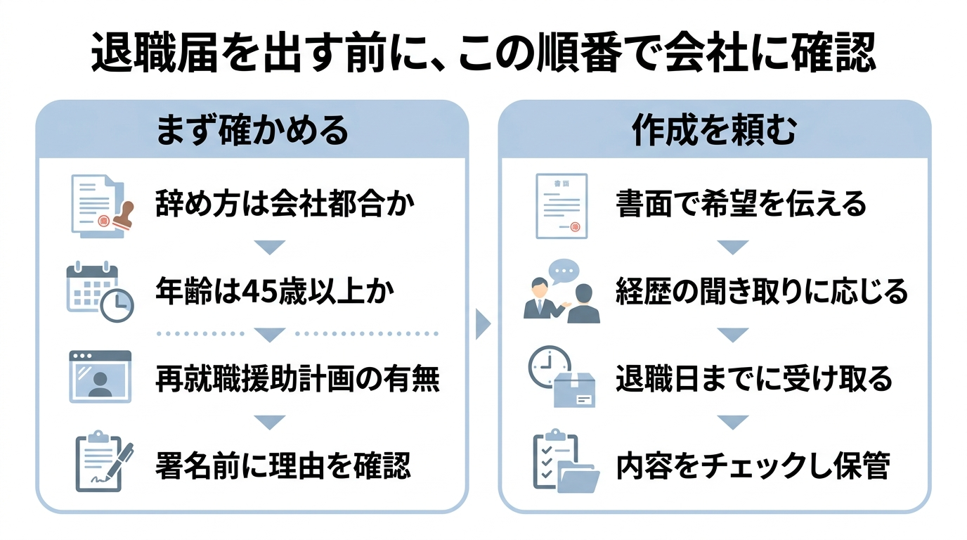求職活動支援書を会社に頼む手順と退職前に確認することの流れ